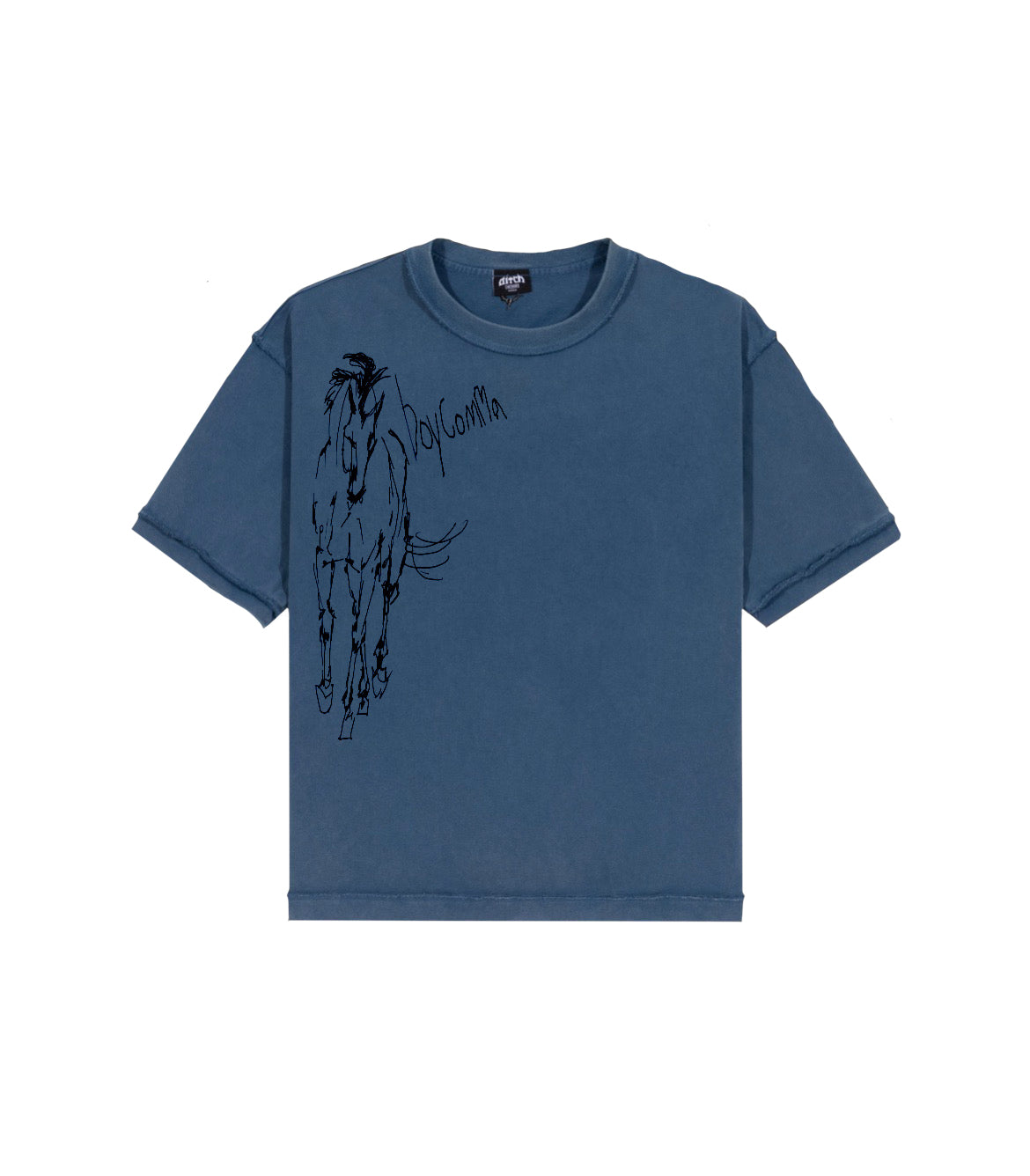 Horse Tee - Blue