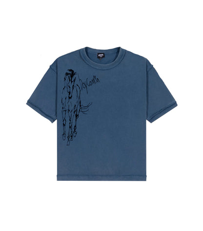 Horse Tee - Blue